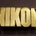 NEW Vintage Brass NIKON Belt Buckle