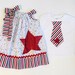 4th of July Brother/ Sister Americana Stars & Stripes set Sizes 0-6 mo, 6-12mo, 12-18mo, 18-24mo, 2t, 3t, 4t, 5/6, 7/8