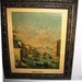 Vintage Italian Print Framed Old World Style