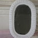 Nice Pretty White Wicker Mirror. Shabby Cottage Chic Look