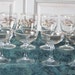 Champagne and Wine Glasses Gold Wheat Design Set of 8 Four Each Pretty/CLEARANCE Price to Sale :)