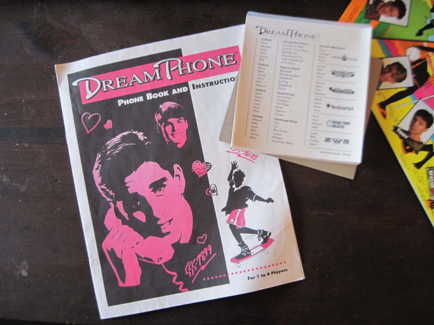 ELECTRONIC DREAM PHONE Board Game Miltion Bradley Game Ages 9