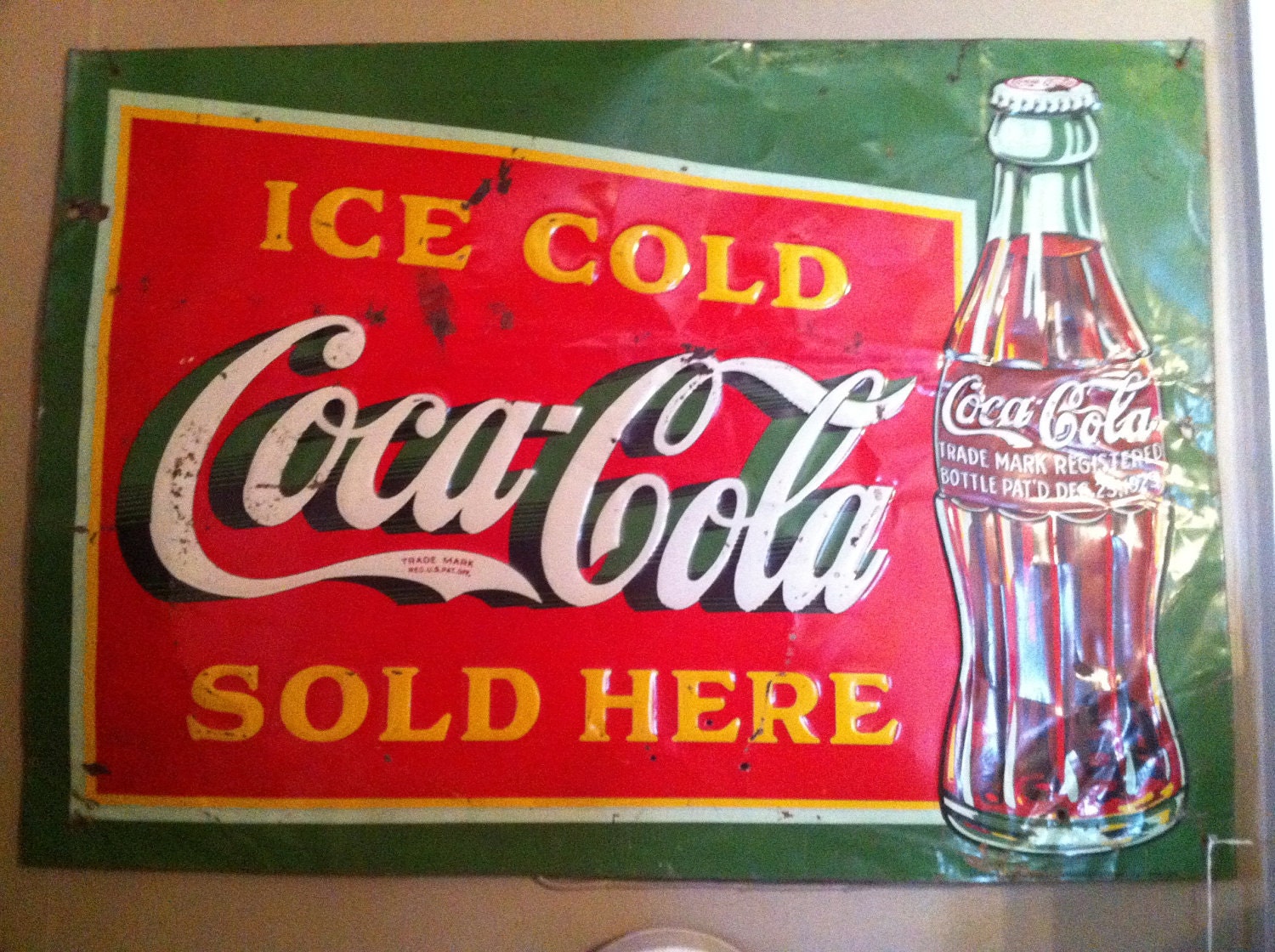 Vintage Coca Cola Sign by MissClemintines on Etsy