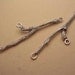 sterling silver twig connectors twig branches silver findings FT001-2