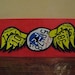 Von Dutch Sign- flying eyeball Custom License Plate Garage Sign-hand cut from license plates