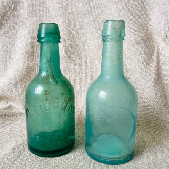 vintage glass beer bottles