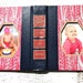 vintage book picture frame. vintage book cover as unique photo frame. pink, fuchsia. Reader's Digest, 1989.