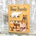vintage book picture frame. READABLE vintage book as unique photo frame. tan, ochre, brown. The Bear Family, 1960 - Father's Day Dad gift