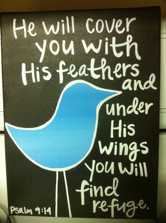 BIble Verse Bird Canvas