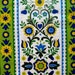 Vintage Scandinavian Print Barkcloth Cotton Fabric