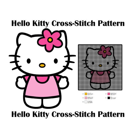 Hello Kitty Cross Stitch Pattern PDF .pdf