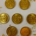 LUCKY COINS - 77 Lucky Coins for 7 dollars and 77 cents - Original Brass Lucky Coins // FunkAndMore Vintage Chic