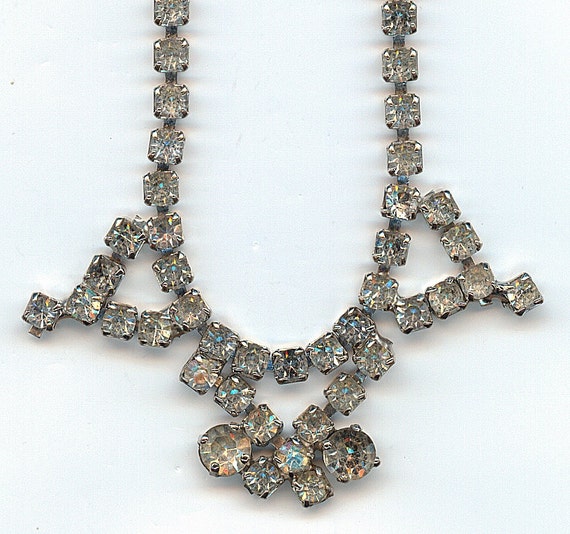 Vintage Rhinestone Necklace Older Piece by Angieswonderfulgems