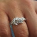 Vintage Sterling Silver Ring With Cubic Zirconia In A Bow