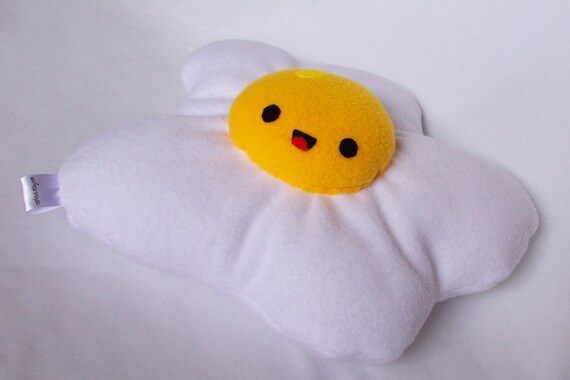 plush fried egg