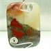 Bloodstone Pendant hand wrapped in silver spirals