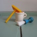 Vintage Toy Shaving Kit by Hasbro- Razor, Mug and Brush