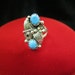 Vintage Sterling Silver American Indian Turq Ring