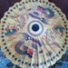 SALE Vintage Paper and Bamboo Dragon Umbrella Parasol