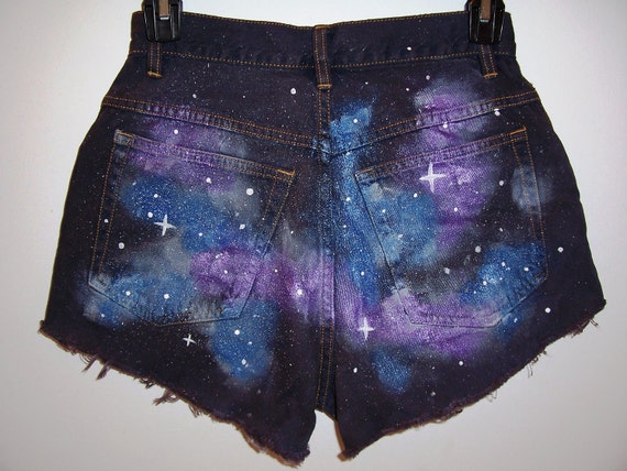 Galaxy Shorts MADE TO ORDER by BohoJane on Etsy