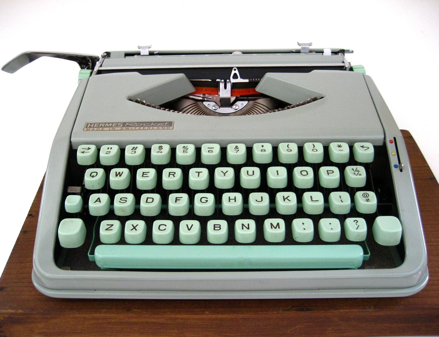 Hermes Rocket Mint Green Typewriter Portable Baby Rocket