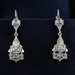 Art Deco solitaire diamond and more rare drop earrings