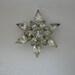 RESERVED for Rosa - Star Shaped Rhinestone Brooch Pin Interesting