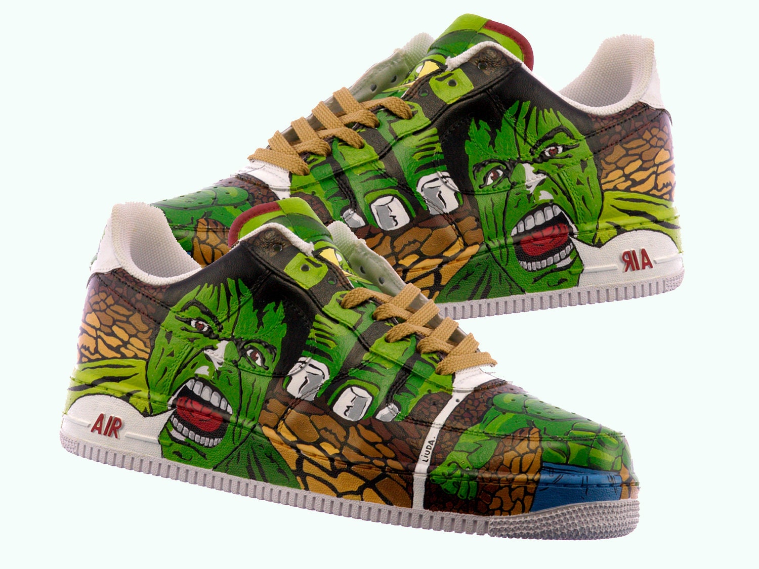 Hulk Hand Painted Shoes The incredible Hulk Shoes by PonkoWorld