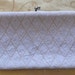 Vintage Richere clutch White and Champagne Handbeaded bag / purse