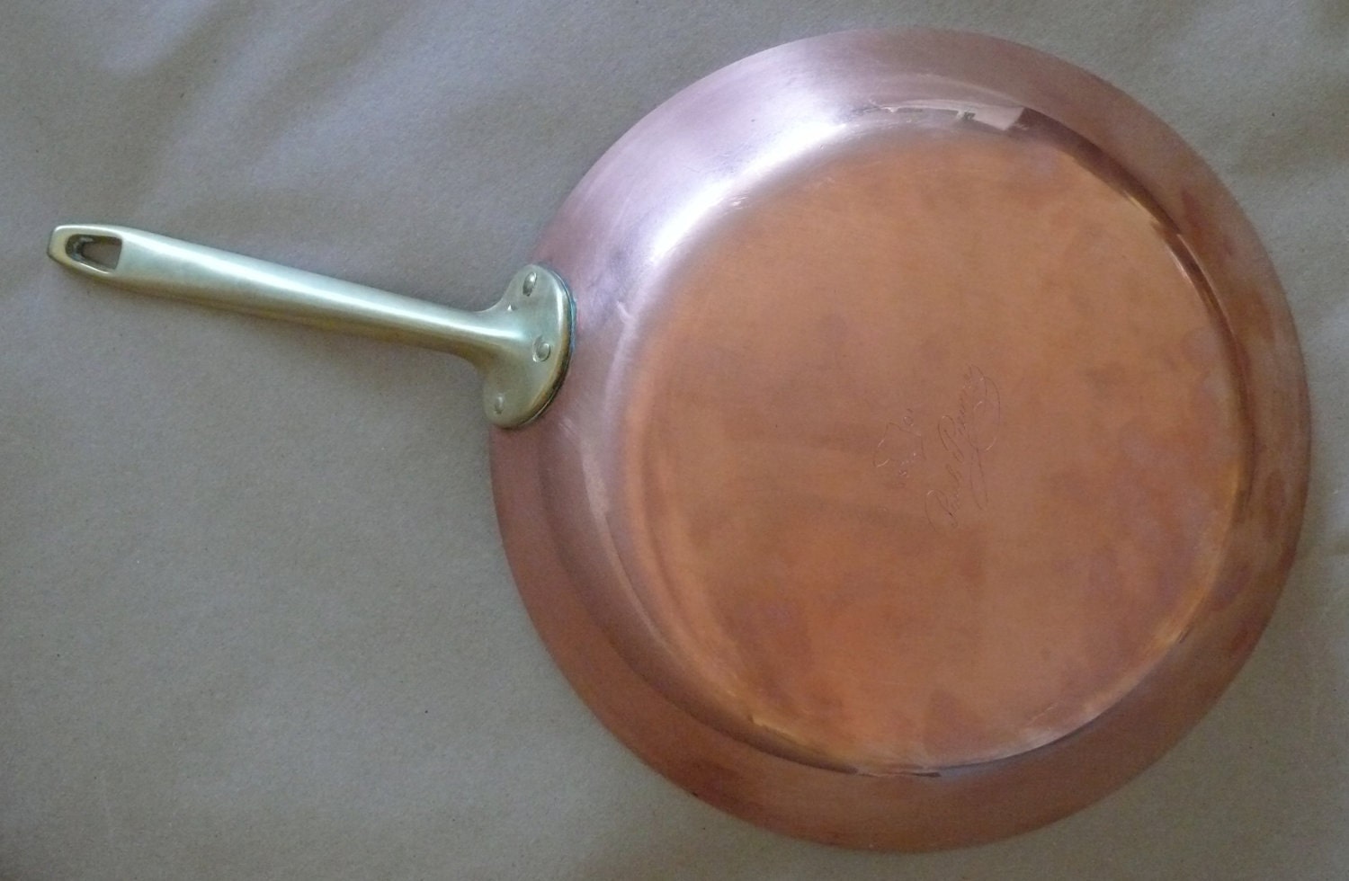 Vintage Paul Revere 1801 Skillet Pan 10 inch Copper Clad