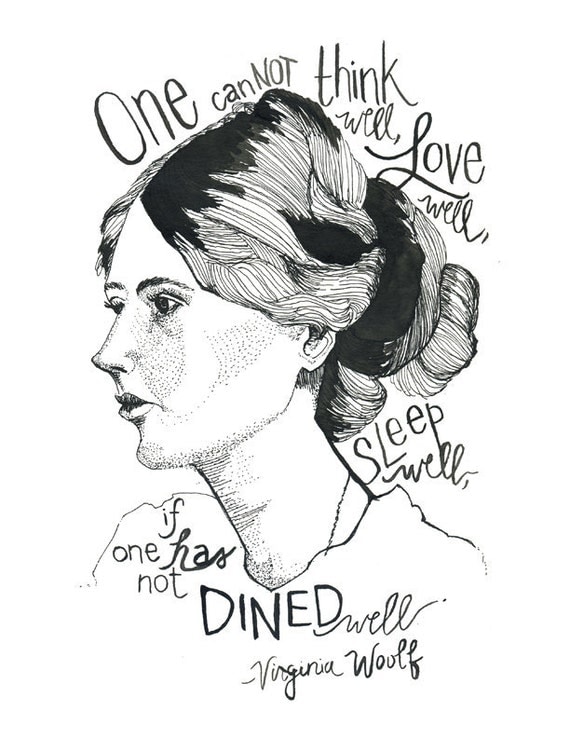 Items similar to Virginia Woolf Print on Etsy