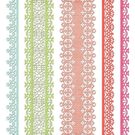 Items similar to Digital Lace Borders Ribbon. Clipart. Rusteam on Etsy