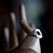 Size 9 dot ring. Recycled sterling silver