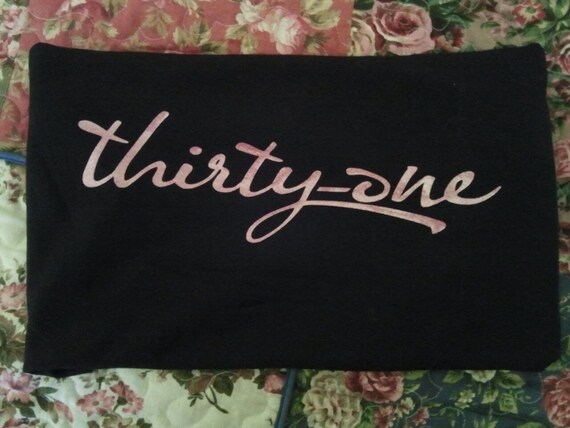 Items similar to New Thirty One Gifts Pink Glitter On Black T - Shirt ...