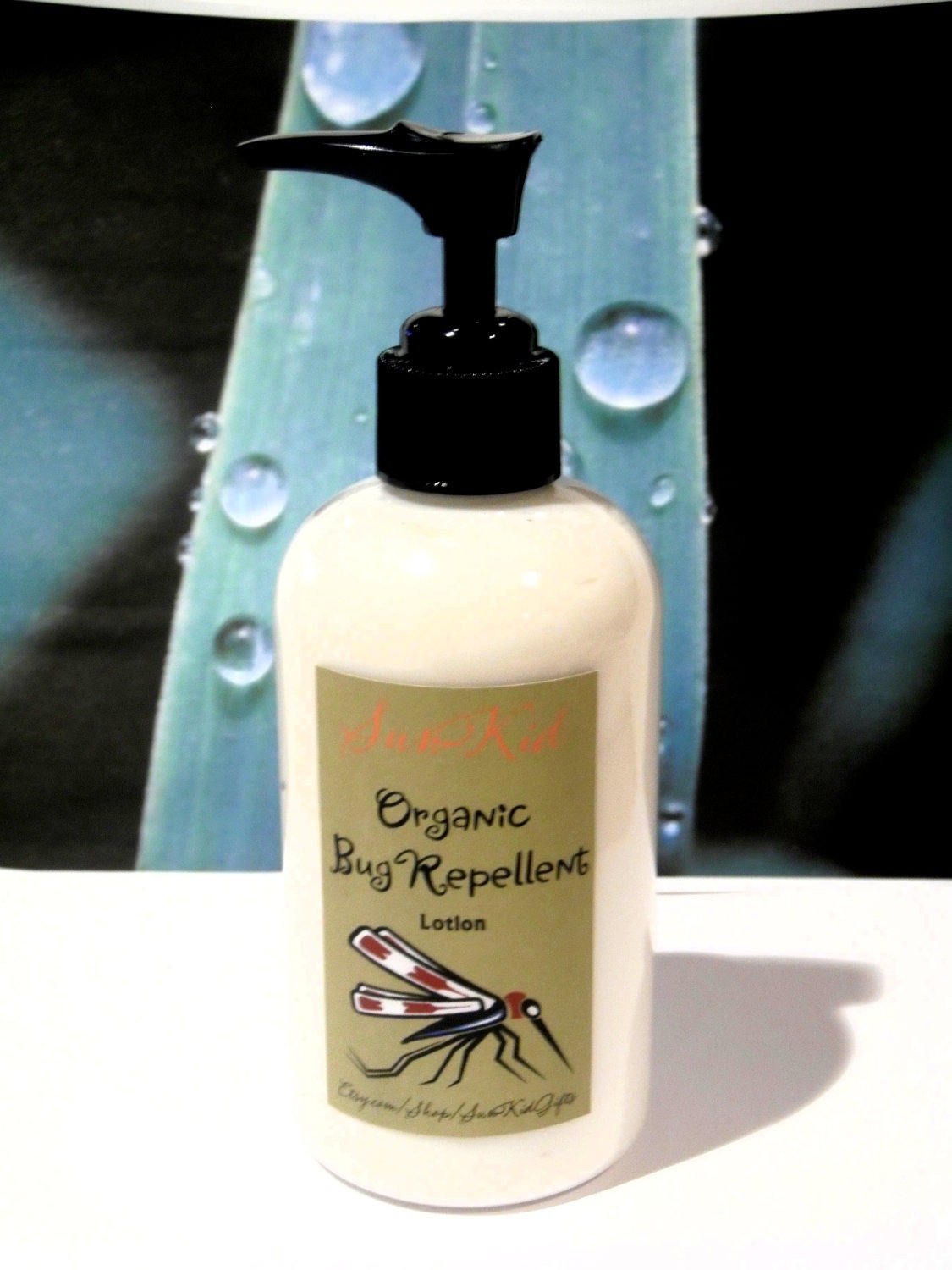 Organic Bug Repellent Lotion 8oz Bug Off by SunKidOrganics