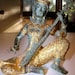 Beautiful Bronzed Goddess Saraswati Figure playing a Bina (veena)