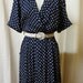 50s Style Navy Polka Dot Day Dress