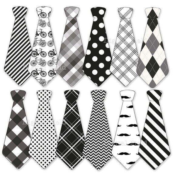 items-similar-to-necktie-clip-art-set-tie-clip-art-printable-black