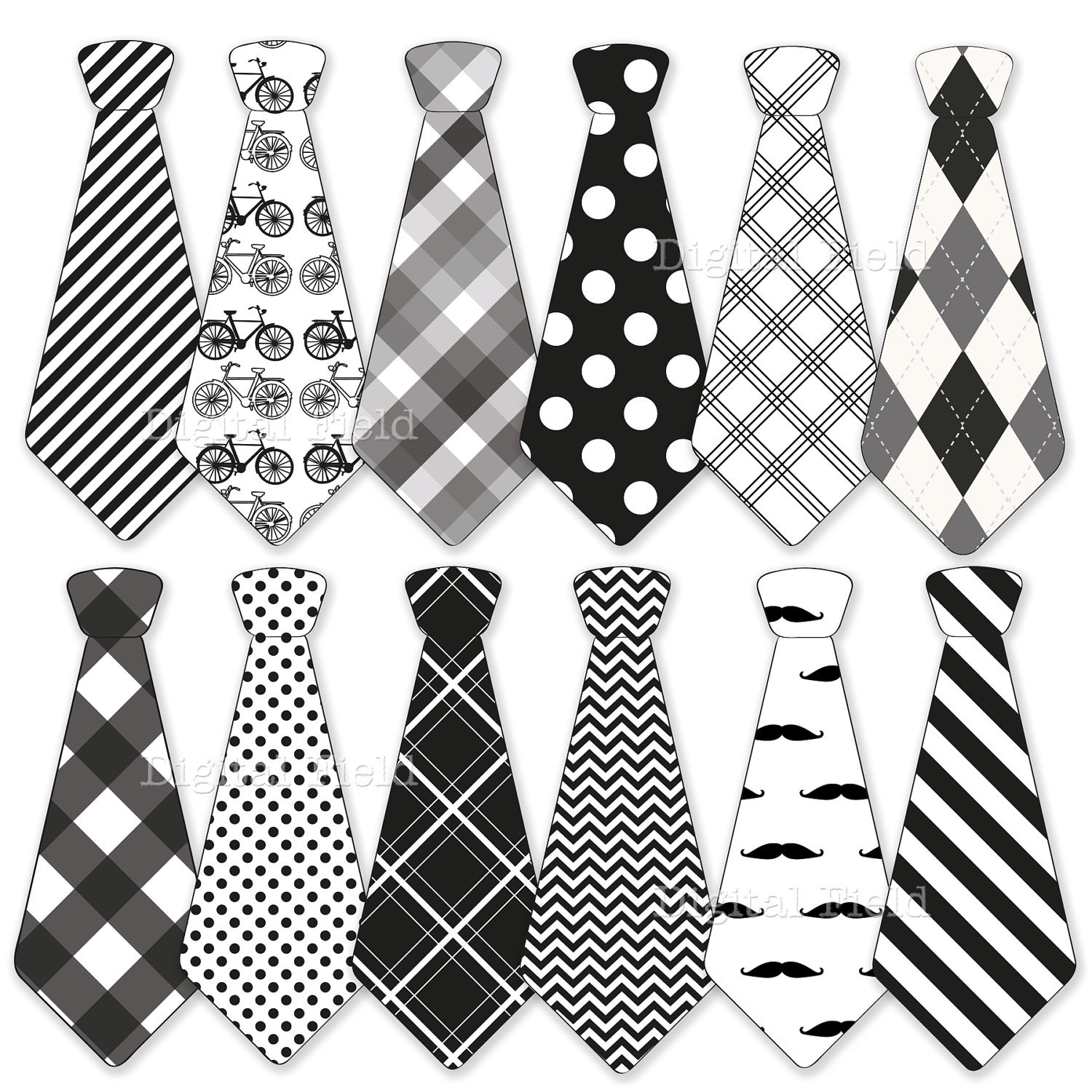 clipart tie black and white - photo #4