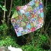 Modern Baby Quilt Lap Quilt OOaK Colorful Scrappy Floral