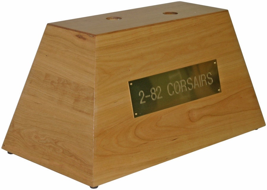 Cherry Flag Stand Holds 2 Crossed Flag Sets