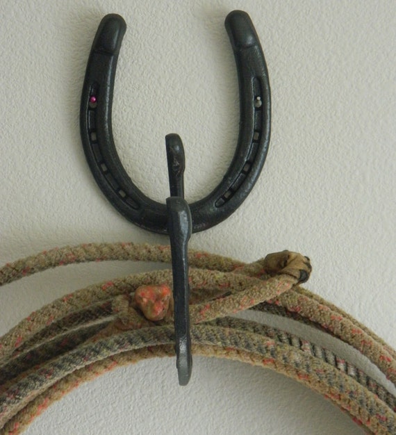Items similar to Horseshoe Coat Rack Single on Etsy