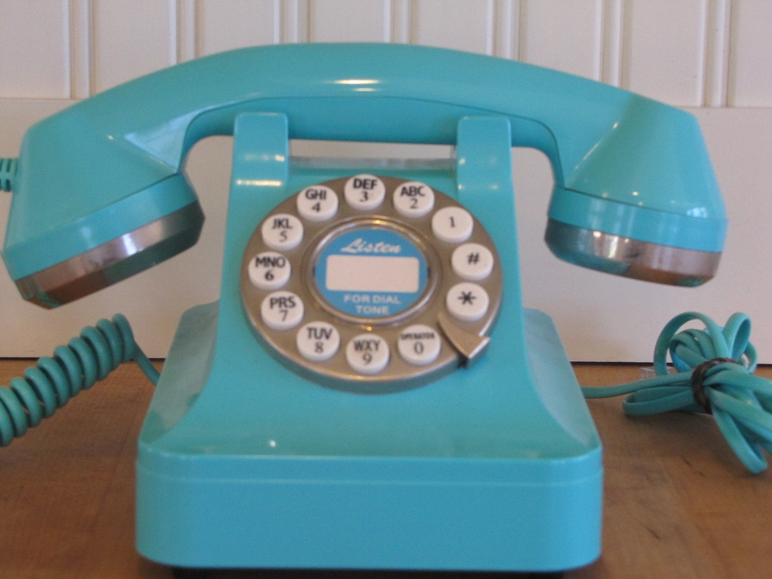 Vintage Telephone Turquoise Blue