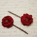 Fabric Flower French Couture Bobby Pin Hair Accesory