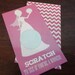 Bridal Shower GAME - 30 Scratch off lottery ticket cards - Use for place card/door prizes/game winners - Purple/Pink