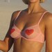LIMITED STOCK Retro Pin Up Pink Black Valentine Heart Underwire Mesh Bra