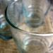 Vintage Pale Mint Green Juice Glasses, Set of Four