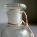Vintage Glass Apothecary Bottle with Ground Glass Stopper