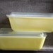 Vintage Yellow Cottage Chic Pyrex Refrigerator Dish and Ovenware