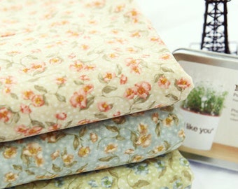 Begonia Cotton Fabric in 3 Colors - Fabric by the Yard 11644